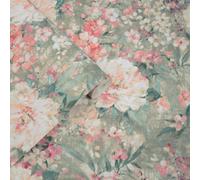 Laura Ashley Green & Pink Floral Classic Smooth Wallpaper