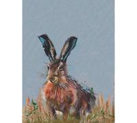 Laura Ashley Hare Print In A Wood Frame - A2