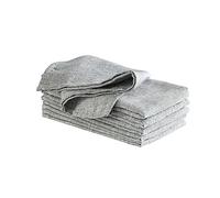 Laura Ashley Harper Luxuriously Smooth Fabric Napkins for Formal or Casual Dining, Holiday, Banquet, Wedding or Party, Set of 6 Napkins, Gray