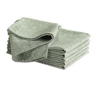 Laura Ashley Harper Luxuriously Smooth Fabric Napkins for Formal or Casual Dining, Holiday, Banquet, Wedding or Party, Set of 6 Napkins, Sage