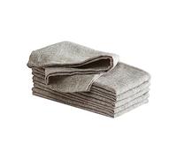 Laura Ashley Harper Luxuriously Smooth Fabric Napkins for Formal or Casual Dining, Holiday, Banquet, Wedding or Party, Set of 6 Napkins, Taupe