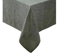 Laura Ashley Harper Luxuriously Smooth Fabric Tablecloth for Formal or Casual Dining, Holiday, Banquet, Wedding or Party, 60" x 144", Olive