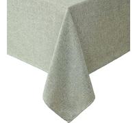 Laura Ashley Harper Luxuriously Smooth Fabric Tablecloth for Formal or Casual Dining, Holiday, Banquet, Wedding or Party, 60" x 120", Sage