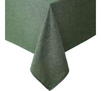 Laura Ashley Harper Luxuriously Smooth Fabric Tablecloth for Formal or Casual Dining, Holiday, Banquet, Wedding or Party, 60" x 144", Green