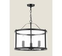 Laura Ashley Harrington 3 Light Pendant Black