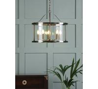 Laura Ashley Harrington 5 Light Pendant Light Antique Brass