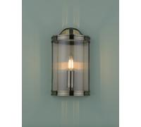 Laura Ashley Harrington Metal Flush Wall Light Antique Brass