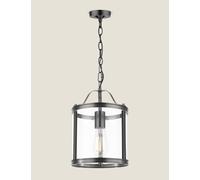 Laura Ashley Harrington Metal Pendant Light Black