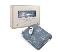 Laura Ashley Heated Throw Electric Blanket - 160×130cm Electric Heated Throw Blanket for Sofa - Machine Washable Heated Blanket - Ultra-Soft Fleece, Energy-Efficient, 10 Settings, Auto Shut-off Timer