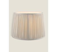 Laura Ashley Hemsley Pleated Lamp Shade - Silver, Silver