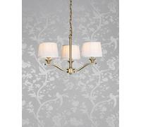 Laura Ashley Hemsley Pleated Pendant Light Antique Brass