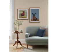 Laura Ashley Hen & Chicks Print in a Wood Frame - Wood - 40X40