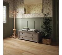 Laura Ashley Hepscott Waterproof Matt Finish Wood Effect Luxury Vinyl Click Flooring 10 Plank Pack in Light Brown Laura Ashley Light Brown