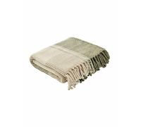 LAURA ASHLEY HOME Pure Cotton Dylan Checked Throw Green Mix