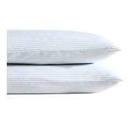 Laura Ashley Home - Standard Pillowcase Set, Breathable Percale Cotton Bedding, Crisp & Cool Home Decor (Ramona Blue, 2 Piece) (USHSHC1226257)