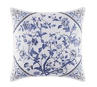 Laura Ashley Home Throw Pillow with Envelope Closure, Elegant Home Decor for Bed or Sofa, 1 Count (Pack of 1), Charlotte Blue