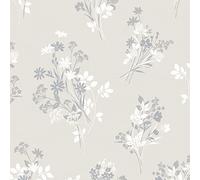 Laura Ashley Igerna Natural Wallpaper | Beige Floral | Paste the Wall | Eco-Friendly