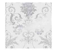 Laura Ashley Josette Metallic Silver Wallpaper | Metallic Silver Damask Design | Paste the Wall