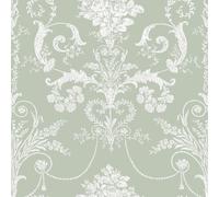 Laura Ashley Josette Wallpaper - Sage Green - 10m