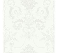 Laura Ashley Josette Wallpaper - White - 10m