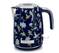 Laura Ashley Elveden White 1.7 Litre Stainless Steel Electric Kettle - 3KW Kettles Electric Fast Boil Quiet - Cordless Kettle with 360 Degree Power Base, Overheating & Boil Dry Protection Jug Kettles