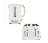 Laura Ashley Kettle & Toaster Set Stainless Steel Bundle By Vq