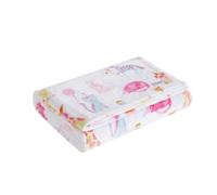 Laura Ashley Kids - Throw Blanket, Super Soft Plush Toddler Bedding, Fun & Whimsical Bedroom Décor, Ideal Girl Room Essentials (Party Animals Pink, 50" x 60")
