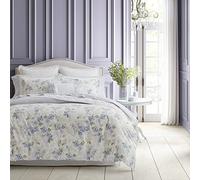 Laura Ashley- King Duvet Cover Set, Plush Velvet Bedding Set, Designer Home Decor (Wisteria Lavender, King)