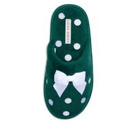 Laura Ashley Ladies Embroidered Soft Terry Scuff Slipper