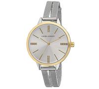 Laura Ashley Ladies LA31054TT Two Toned Round Case Split Mesh Band Sunray Dial Watch