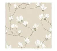 Laura Ashley Magnolia Grove Natural Wallpaper | Natural Trail Design | Paste the Wall