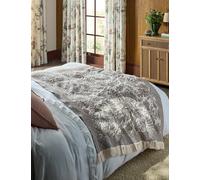 Laura Ashley Marlbrook Jacquard Knit Throw Grey Mix