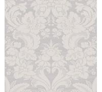 Laura Ashley Martigues Moonbeam Damask Smooth 114920 Wallpaper