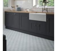 Laura Ashley Mason Pale Dove Grey Gloss Brick Effect Textured Ceramic Indoor Wall Tile, Pack Of 54, (L)245mm (W)75mm