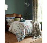 Laura Ashley Multi White Pointon Fields 100% Cotton Duvet Cover And Pillowcase Set