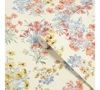 Laura Ashley Multicolour Megan Patterned Smooth Wallpaper