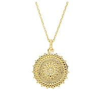 Laura Ashley N4671 Katya Sunflowers Necklace Sterling Silver