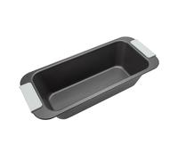 Laura Ashley Non Stick Loaf Tin 3LB - PFAS Free Carbon Steel Bread Loaf Tin with Silicone Handles, Dishwasher & Oven Safe up to 240°C - Non Stick Bakeware, Pale Charcoal