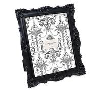 Laura Ashley Ornate Handmade Resin Picture Frame with Easel and Hooks for Tabletop and Wall Decorative Flower Design Home Decor Photo Gallery Art (10x10cm) Gold