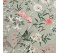 Laura Ashley Otterham Garden Pistachio Wallpaper