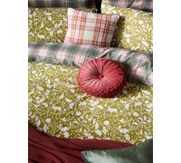 Laura Ashley Padbury Checked Cushion Orange Mix