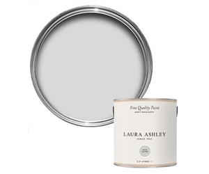 Laura Ashley Pale Silver Matt Emulsion Paint, 2.5L