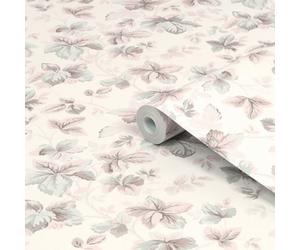 Laura Ashley Patterned Natural Leaves Smooth Wallpaper