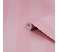 Laura Ashley Patterned Purple Stripe Pearlescent Effect Smooth Wallpaper Sample