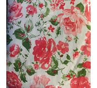Laura Ashley Peva Tablecloth with Flannel Back 60" x 104" Oblong, Ramona