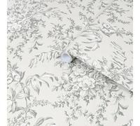 Laura Ashley Picardie Sage Floral Smooth Wallpaper Sample