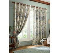 Laura Ashley Pointon Eyelet Curtains Multi