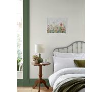 Laura Ashley Poppy Meadow Print in a White Frame - White - 70x100