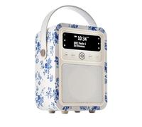 Laura Ashley Portable DAB Radio Alarm Clock - VQ Monty Digital FM Radio with Bluetooth - Rechargeable Radio with Bluetooth Speaker - Dual Alarm DAB+ Radio Bedside with 60 Presets - China Rose