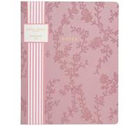 Laura Ashley Premium Hardcover Writing Journal | 256 Lined Pages | Elegant Floral Design | Perfect for Diaries, Notes, and Gift Giving (8-x-10 Inches), Blush Vines
